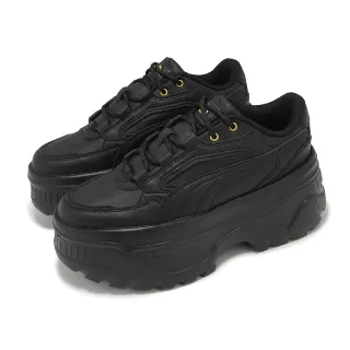 【PUMA】休閒鞋 Karmen X-TRA 女鞋 黑 全黑 厚底 增高 鬆糕鞋(400369-03)