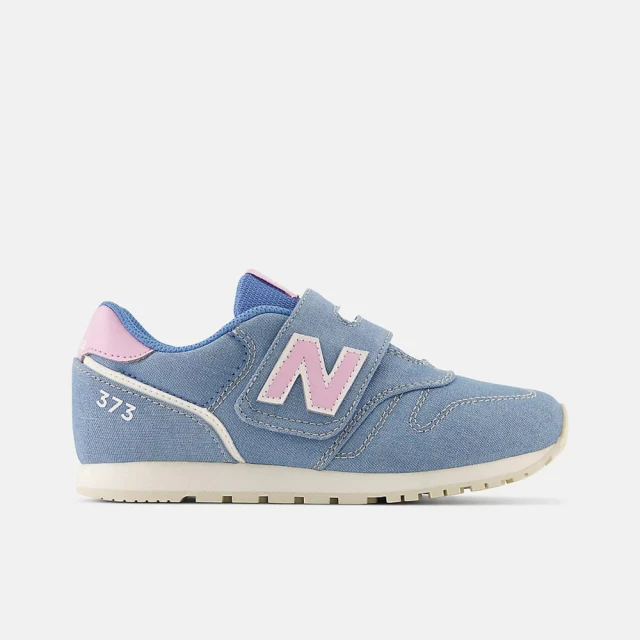 NEW BALANCE 373 大童 運動休閒鞋 寬楦 舒適 魔鬼氈 藍 粉紅(YZ373XN2)