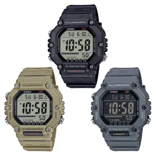 【CASIO 卡西歐】10年電力兩地時間電子錶-3款可選(AE-1600H-1A/AE-1600H-5A/AE-1600H-8B)