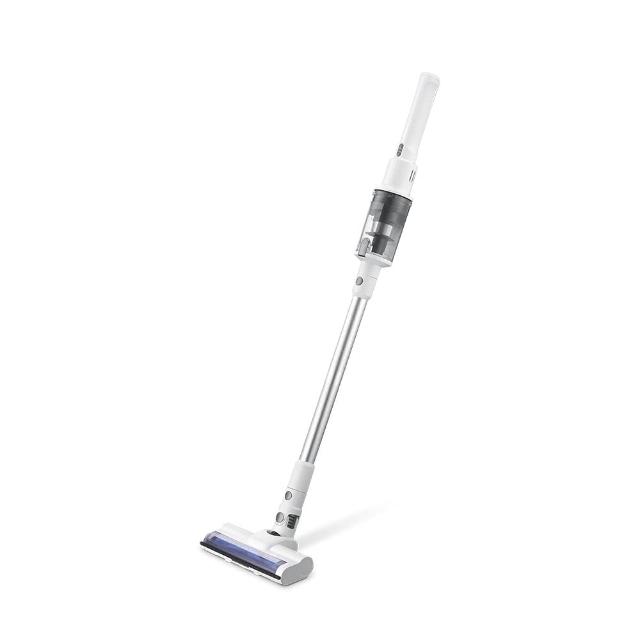  奇美 CHIMEI VC-HAMLSD 無線直立式吸塵器，輕巧設計僅0.86kg，適合日常清潔。白色系外觀時尚，中國製造，110V電壓使用。配備可洗式集塵筒，易於清潔維護。尺寸88x90x450mm，配件含原廠保證書，享1年保固及BSMI認證R63586。高效無線吸塵，解放家務空間，家用必備吸塵器。 