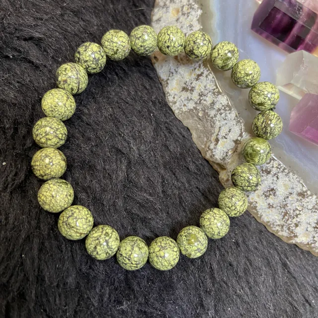 【Cozy 世界水晶原礦與茶】藥王石保健帶磁性手珠8mm+34-1(蓄元氣養精神)