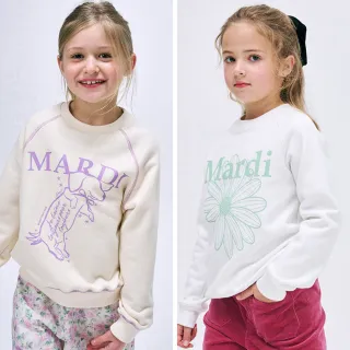【MARDI MERCREDI】童裝 印花大學TEE 多色 經典臘腸狗 蝴蝶結 KIDS SWEATSHIRT DDANJI FLOWERMARDI