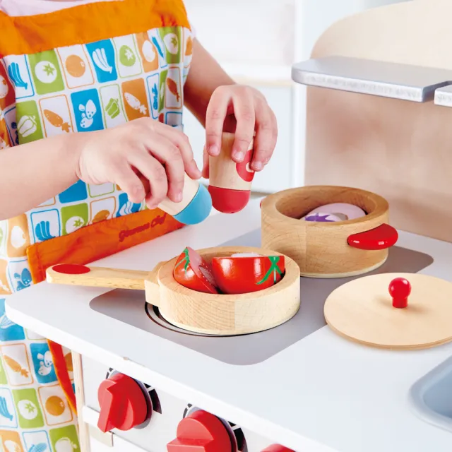 【Hape】北歐風美食家廚具(益智成長/家家酒玩具/木製玩具/木頭玩具)