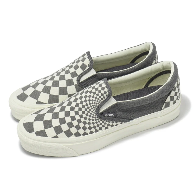 VANS 休閒鞋 MTE Slip-On Reissue 98 男鞋 女鞋 灰米 帆布 格紋 懶人鞋 情侶鞋(VN000CWAGX8)