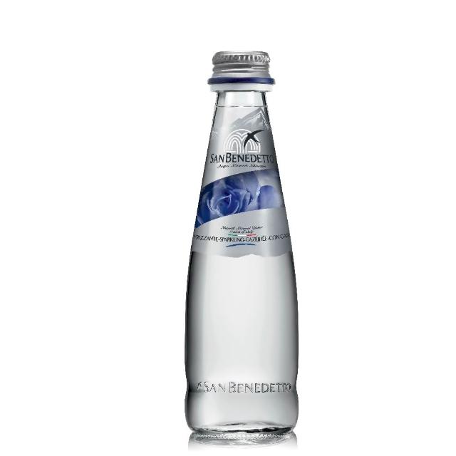即期品【San Benedetto 聖碧濤】義大利氣泡礦泉水250mlx24入 1箱 氣泡礦泉水 玻璃瓶 有效日期2025 10 15 
