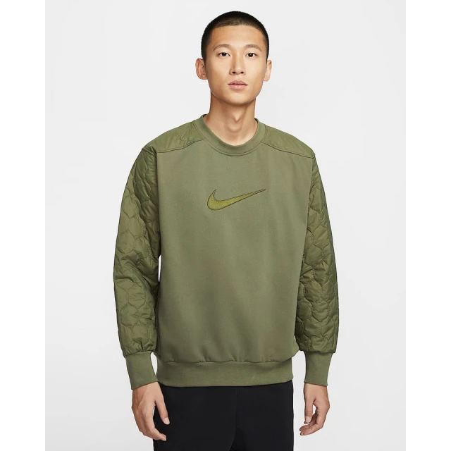 NIKE 耐吉 長袖上衣 男 大學T 磨毛 AS M NK 