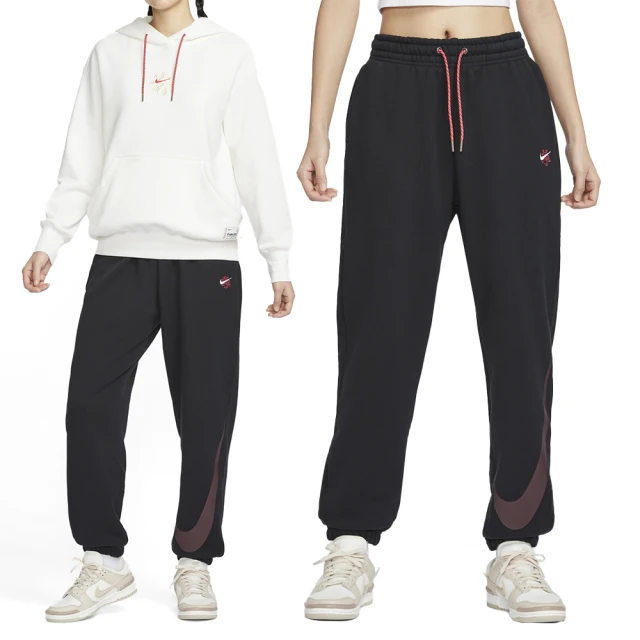 NIKE 耐吉 HR Os Pant 女款 黑色 運動 休閒 CNY 棉褲 高腰 寬鬆 抽繩 口袋 長褲 HV8463-010