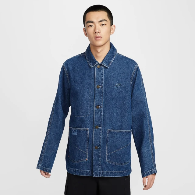 NIKE 耐吉 牛仔外套 夾克 男 情人節 長袖上衣 AS M NL DENIM COAT GCEL 藍 HQ1469-441