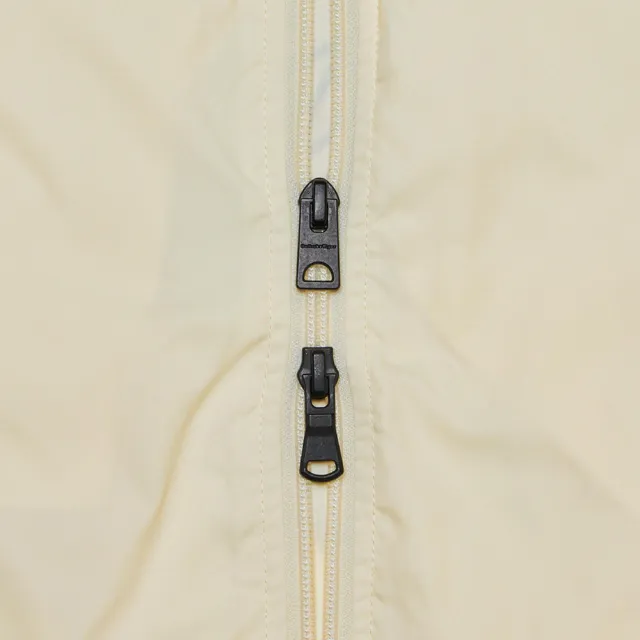 【Onitsuka Tiger】鬼塚虎 米白色滾邊設計緞面刺繡飛行員外套 (2183B437-700)