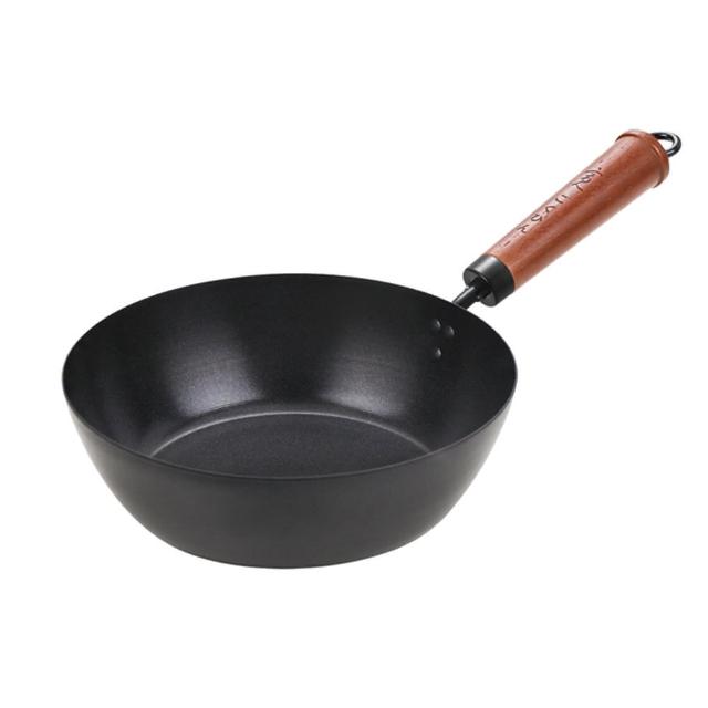 【Quasi】日式佐佐味碳鋼不沾深炒鍋24cm(適用電磁爐)