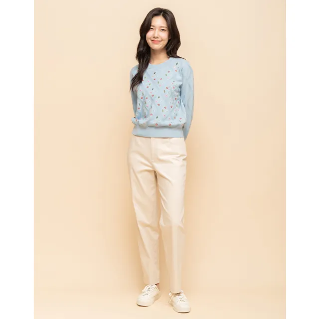 【perng yuh 芃諭名品】輕漾棉甜 仿牛仔 小直筒褲(2025 SS Collection|4A春夏新品上市)