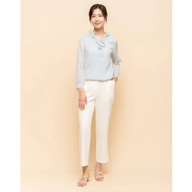 【perng yuh 芃諭名品】都會雅緻 輕彈斜紋 錐形褲(2025 SS Collection|4A春夏新品上市)