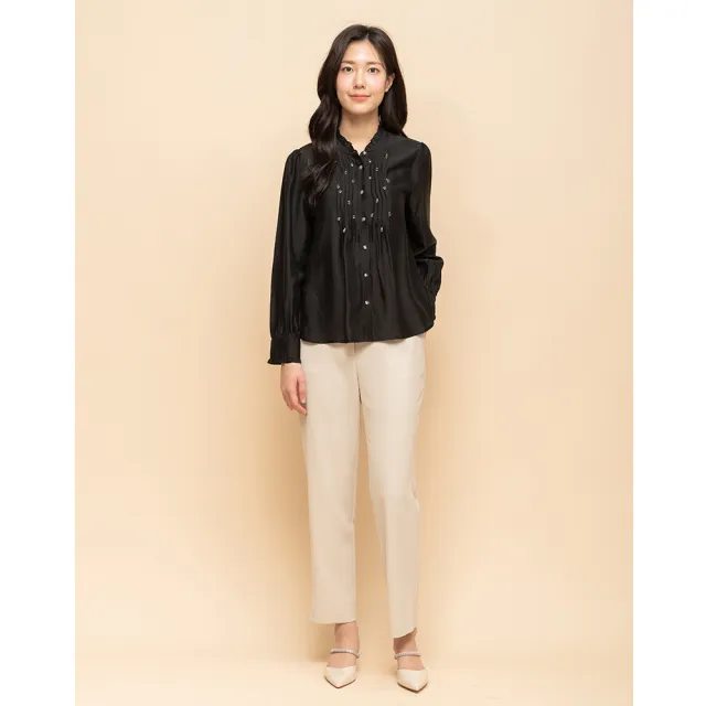 【perng yuh 芃諭名品】都會雅緻 輕彈斜紋 錐形褲(2025 SS Collection|4A春夏新品上市)