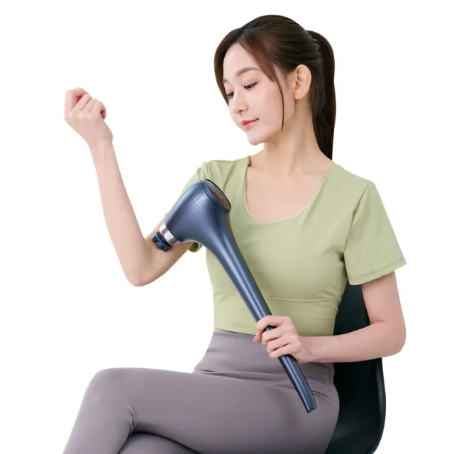 【tokuyo】i 勁擊無線極速按摩棒 TS-216(筋膜槍等級/長柄設計/彈跳式捶打)