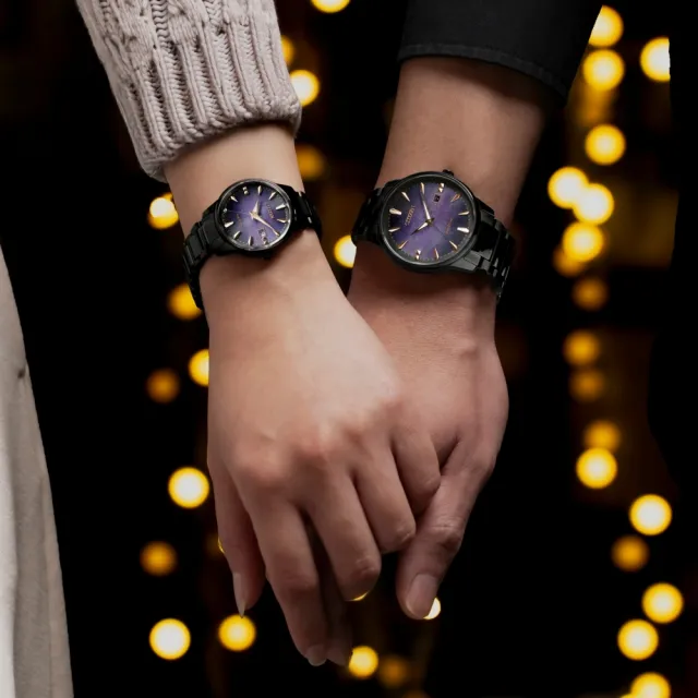 【CITIZEN 星辰】PAIR系列 星光紫 光動能錶-女錶29.2mm(EW2595-81X)