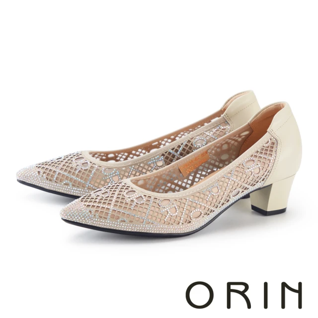 MAGY 典雅方釦牛皮尖頭低跟鞋(黑色)優惠推薦