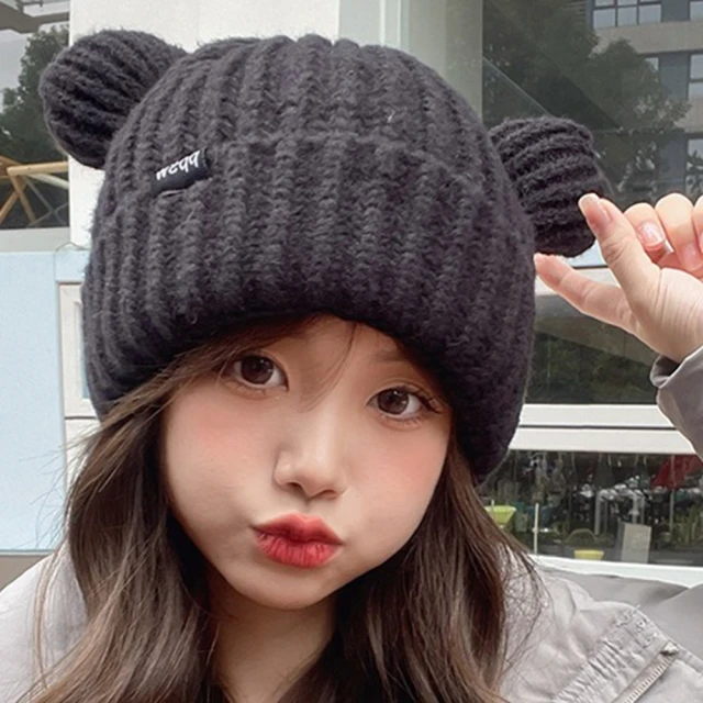 Acorn 橡果 日系網紅針織毛帽護耳保暖抽繩防風防曬機能帽