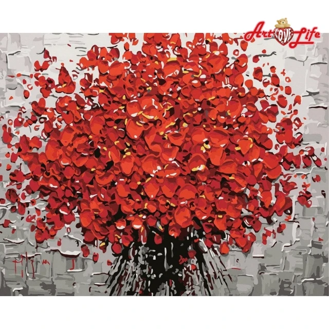 【ArtLife 藝術生活】DT049熱情如火40*50CM(數字油畫 DIY DIY數字油畫 交換禮物 畫畫玩具)