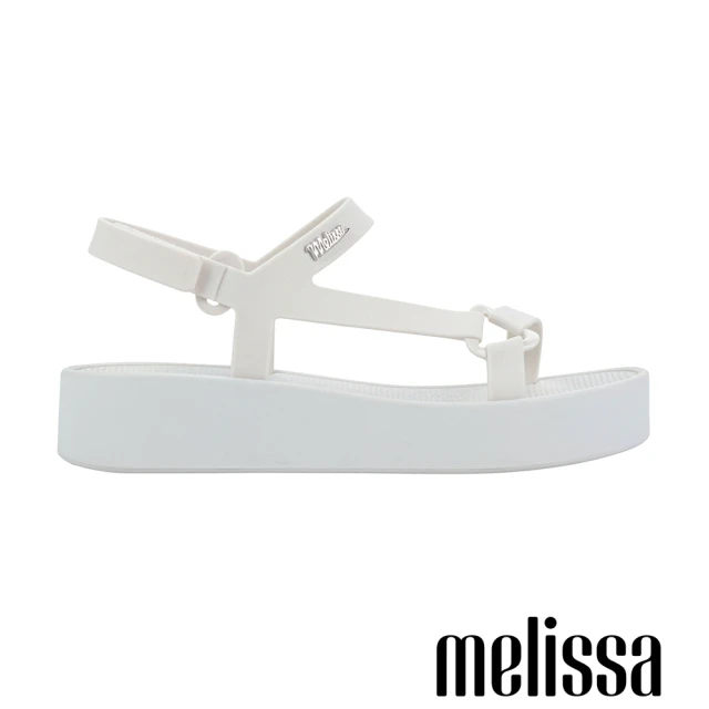 Melissa 三角扣環工字涼鞋(白色)