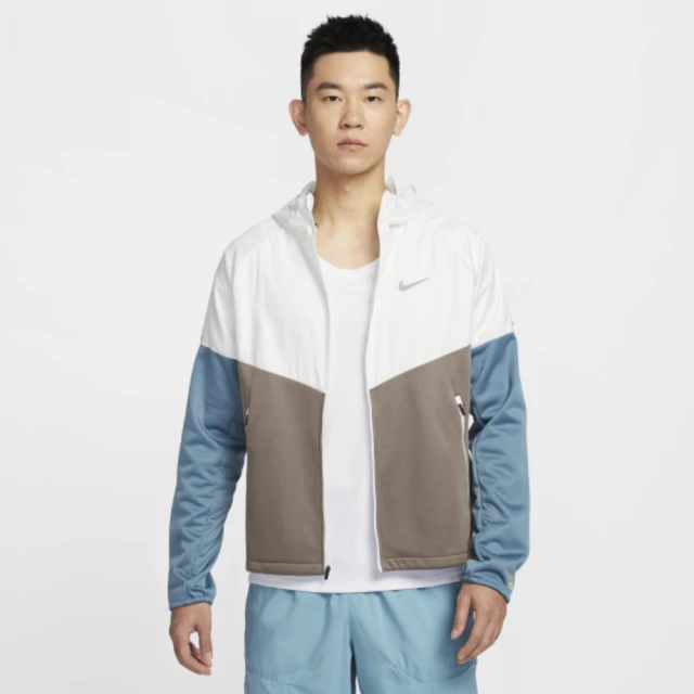 NIKE 耐吉 外套 男 運動風衣外套 防潑水 AS M NK TF RPL SPHR MILER JKT 白灰藍 HV8222-121