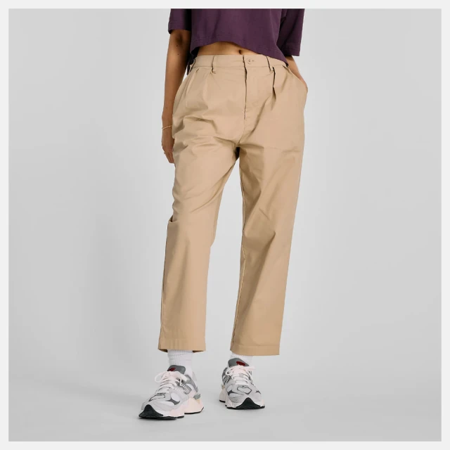 NEW BALANCENEW BALANCE 長褲 女 運動褲 防潑水 卡其 AWP43536SOT(L839)