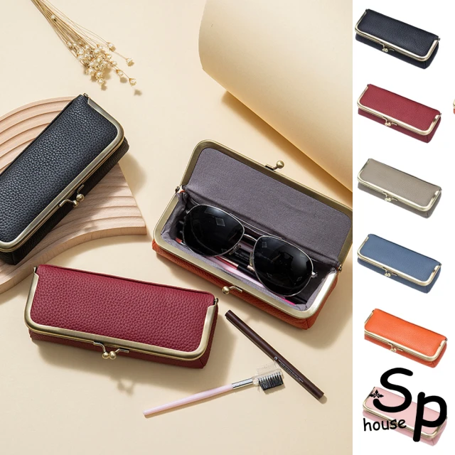 Sp house 日系口金包夾子扣金鍊真皮零錢包(6色可選)