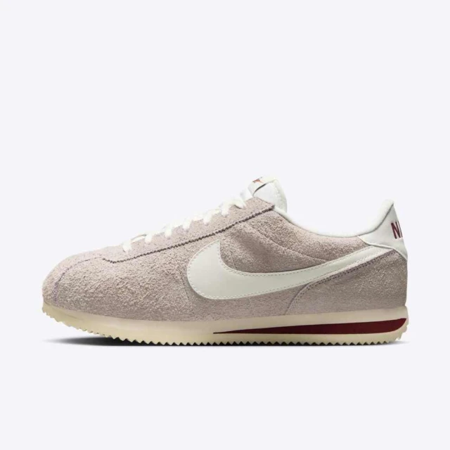 NIKE 耐吉 Cortez SE 男 運動休閒鞋 阿甘鞋 麂皮 舒適 穿搭 灰 深紅(HF3142-001)