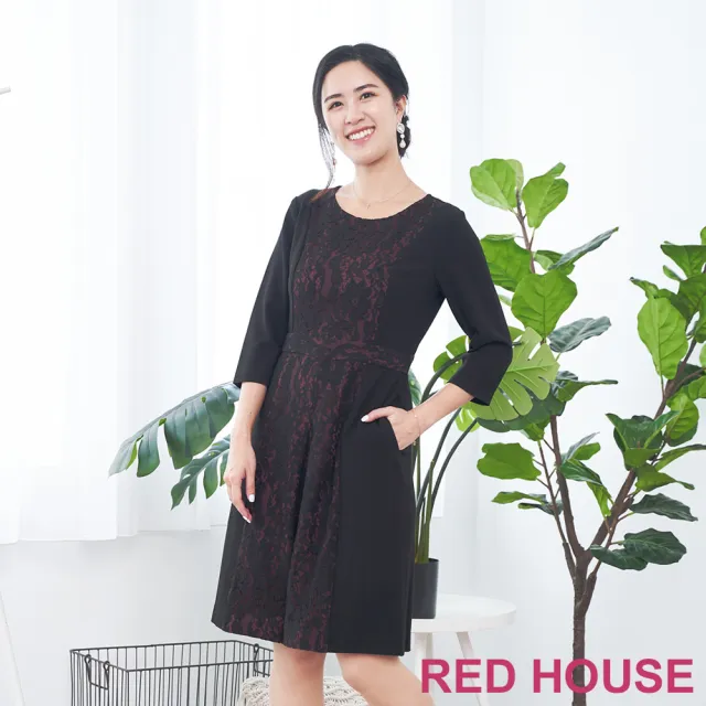 【RED HOUSE 蕾赫斯】蕾絲連身褲(共2色)