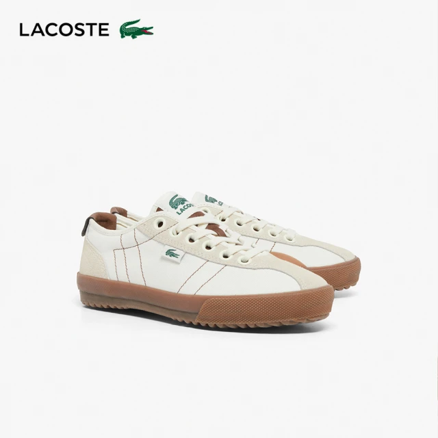 LACOSTE BACKSLAM 女鞋 德訓鞋 休閒鞋 車線 焦糖底德訓 米棕色(49CFA0007_AIL)