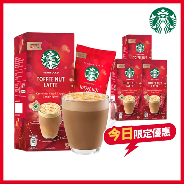 STARBUCKS 星巴克 特選系列即溶太妃核果咖啡4入x4盒(共16入)