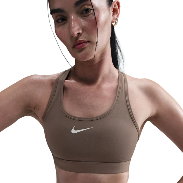 NIKE 耐吉 運動內衣 女 中度支撐 慢跑 瑜珈 訓練 AS W NK SWSH MED SPT BRA 棕 DX6822-233