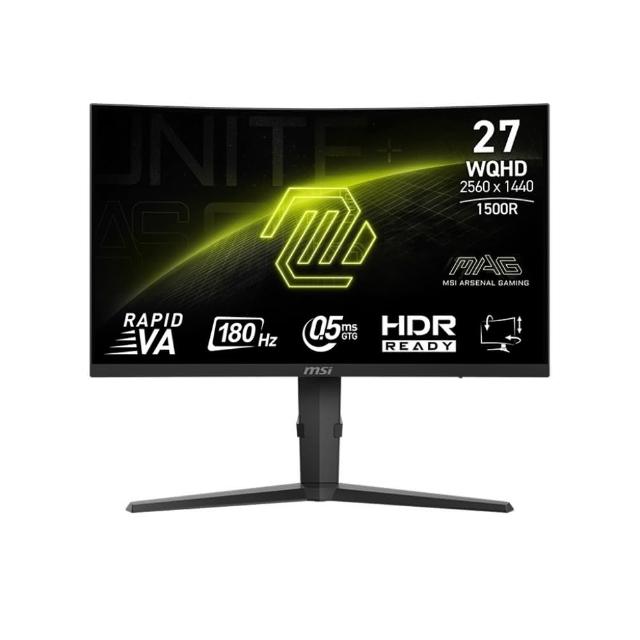 【MSI 微星】MAG 275CQPF 27型 180Hz 電競曲面螢幕(0.5ms/WQHD/HDR/1500R)