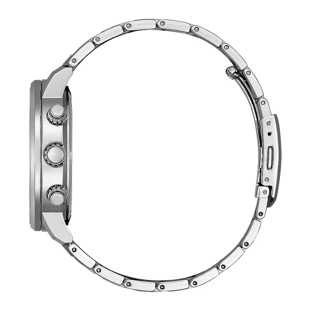 【CITIZEN 星辰】Chronograph系列  亞洲限定推薦款 光動能計時手錶 石英錶 43mm(CA0840-87X)