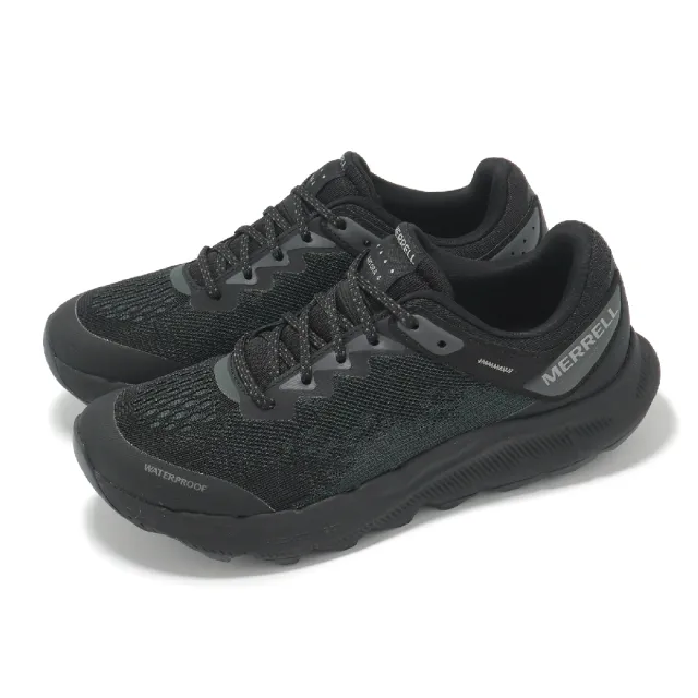 【MERRELL】越野健行鞋 Antora 4 WP 女鞋 黑 防水鞋面 緩衝 抓地 支撐 戶外鞋(ML068442)