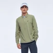 【NAUTICA】官方旗艦 男裝 多層次假兩件長袖POLO衫(綠色)
