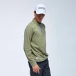 【NAUTICA】官方旗艦 男裝 多層次假兩件長袖POLO衫(綠色)