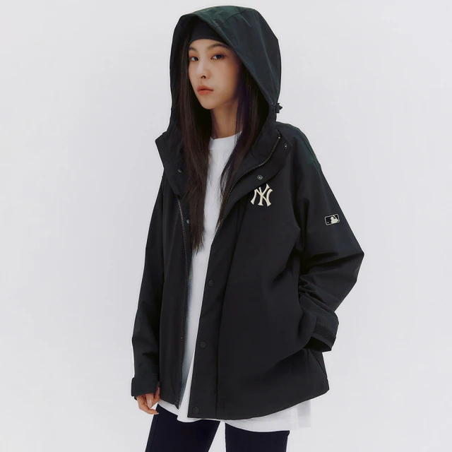 MLBMLB 連帽防風外套 紐約洋基隊(3AWJB0151-50BKS)