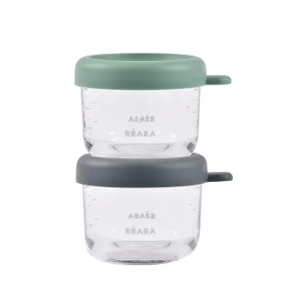 【BEABA】可堆疊玻璃食物儲存罐2件組_150mlx2
