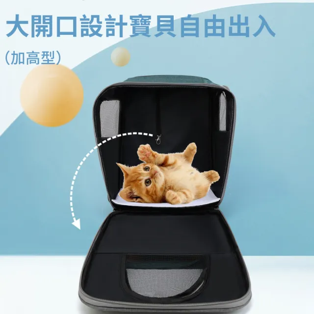 【媽媽咪呀】時尚拼色寵物雙肩後背包 寵物外出包 寵物手提包(透氣寵物背包 寵物包)