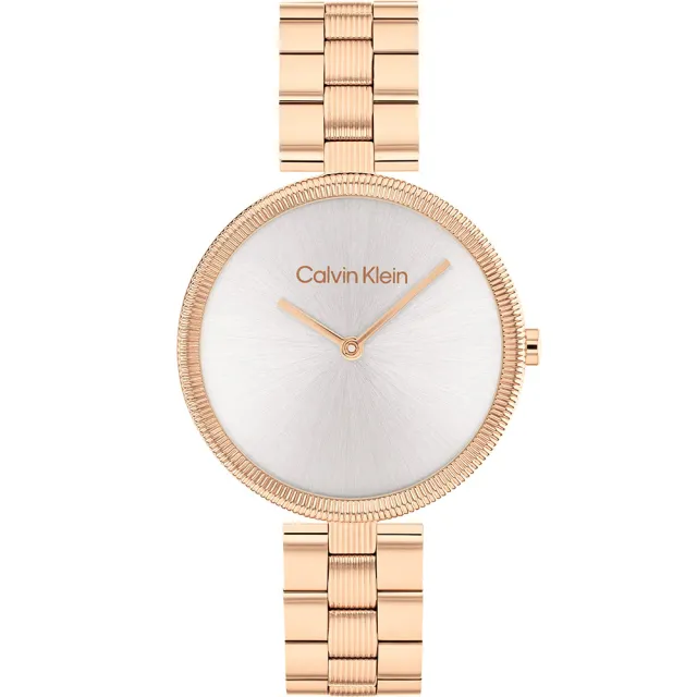 【Calvin Klein 凱文克萊】CK Gleam 雙針極簡女錶-32mm 520送禮 禮物(25100013)