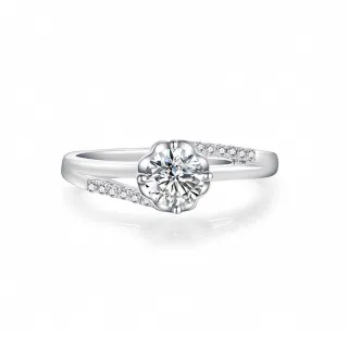 【蘇菲亞珠寶】1.00克拉 F/VVS1 18K金 幸福捧花 鑽石戒指