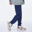 【NAUTICA】官方旗艦 男裝 棉質鬆緊腰頭舒適運動長褲(深藍色)