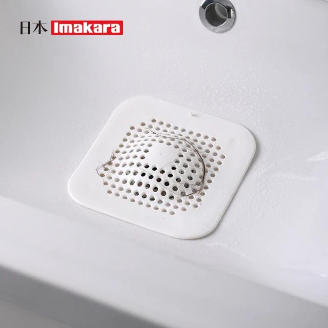 SYU 不鏽鋼水槽過濾器 2入組贈萬用清潔刷(防臭防蟲 按壓