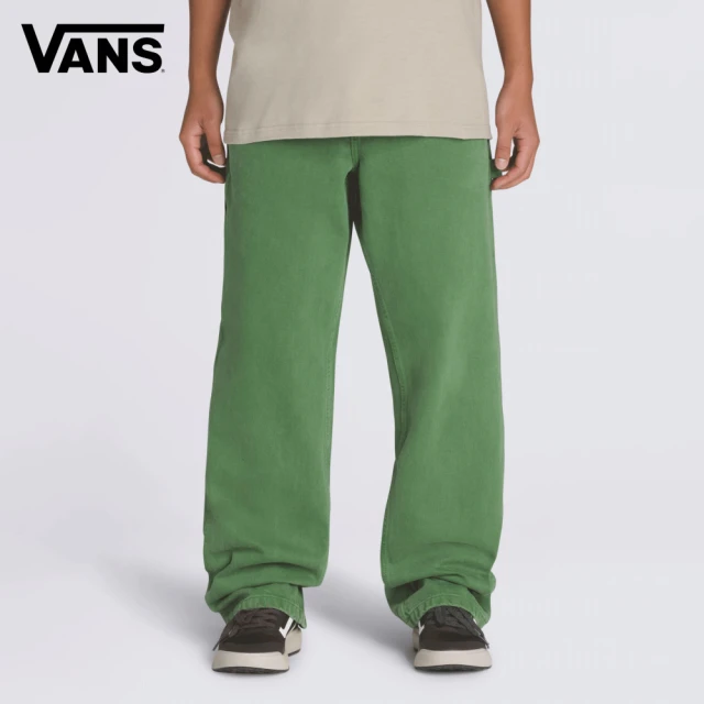 VANS 官方旗艦 Drill Chore Carpenter Loose Denim 男女款綠色工裝長褲