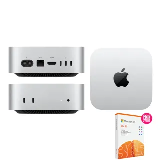 【Apple】微軟365個人版★2024 Mac mini M4 Pro晶片 12核心CPU與16核心GPU 24G/512G SSD/Gigabit 乙太網路(