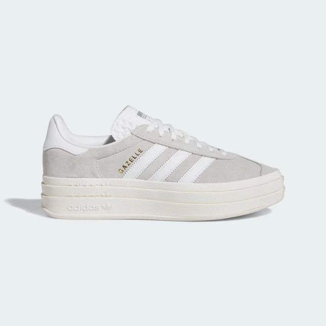 adidas 愛迪達 Gazelle Bold W 女 休閒鞋 運動 經典 復古 三葉草 厚底 麂皮 灰白(HQ6893)