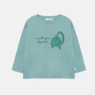 【weekend house kids】Elephant有機棉長袖上衣(綠色)