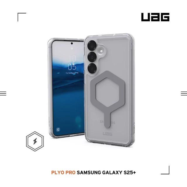 UAG Galaxy S25+ 磁吸耐衝擊全透保護殼-極透明