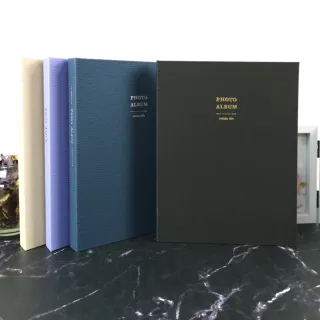 【珠友】20K雙格相本(可收納200枚4x6照片/透明盒裝相冊/成長紀念/回憶珍藏/明信片)