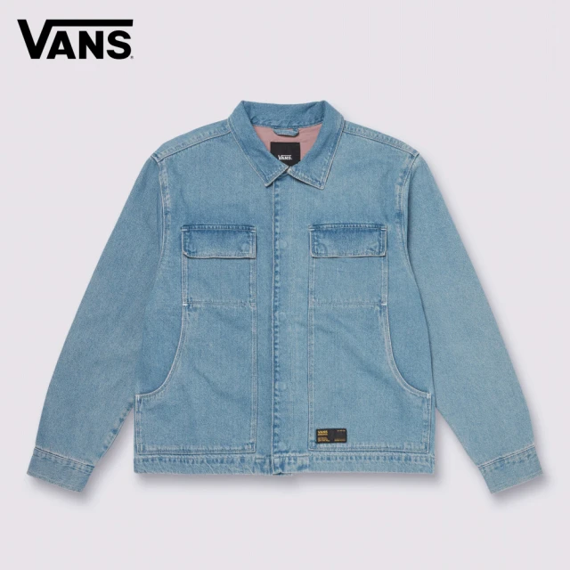 VANS 官方旗艦 McAvoy Denim Station 男女款水洗藍色牛仔外套